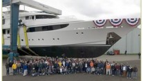 Superyacht Boardwalk at her launch